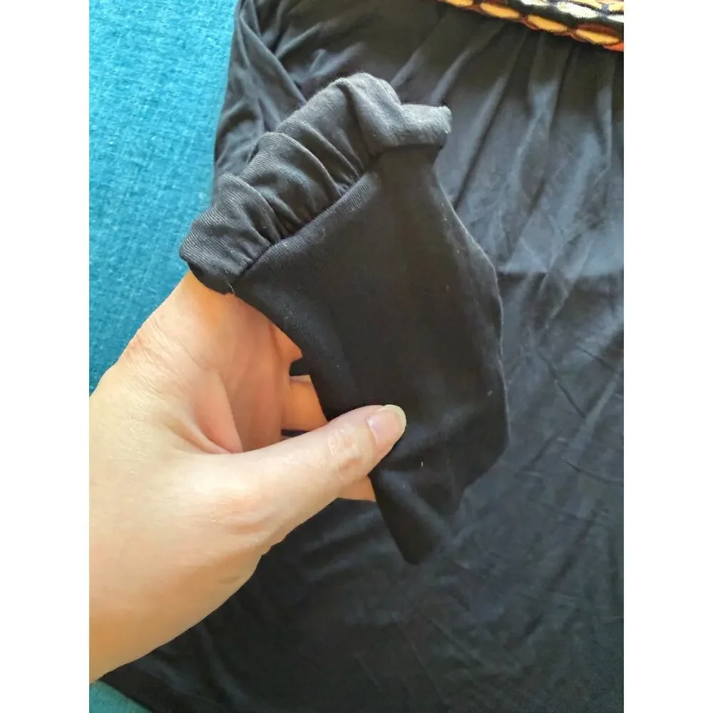 M Missoni Womens Size Medium Black Multicolor Cowl Neck Long Sleeve Top - Picture 6 of 8